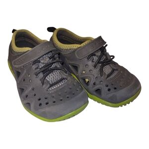 CROCS Kids Gray and Green Water Shoes